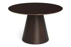 Bark Spisegrupper-Siena spisegruppe rund 130 cm med 6 Nibe Plus spisestoler Røkt eik