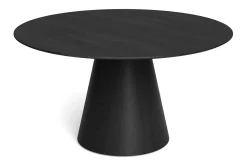 Bark Spisegrupper-Siena Spisegruppe rund 150 cm med 6 Gemmiano spisestoler Svart