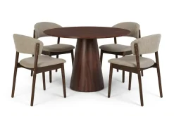 Bark Siena spisegruppe rund 110 cm med 4 Nala spisestoler