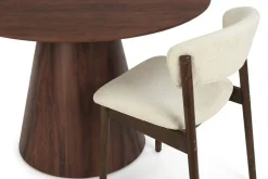 Bark Siena spisegruppe rund 130 cm med 6 Nala spisestoler