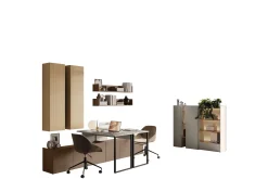 Møbelsett Til Stue-Sigmana Møbelsett For Stue Lysegrå,Brun,Beige