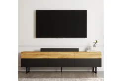 Tv-Benk & Mediabenk-Sign TV-benk 180 cm Svart,Eik