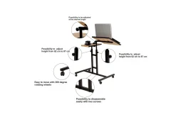 Similton Ståskrivebord 67 cm Tekst Striper