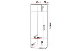 Simply Garderobe 69 cm