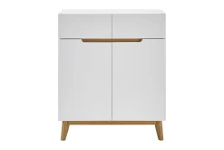 Oppbevaringskiste-Siraaj Sjenk 85 cm Hvit,Eik