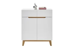 Oppbevaringskiste-Siraaj Sjenk 85 cm Hvit,Eik