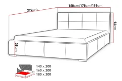 Bedly Sirdal Seng 180x200
