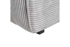 Sofa Med Sjeselong-3-sitssoffa Beliani Dolva Grå, svart, Vänstervänd Grey