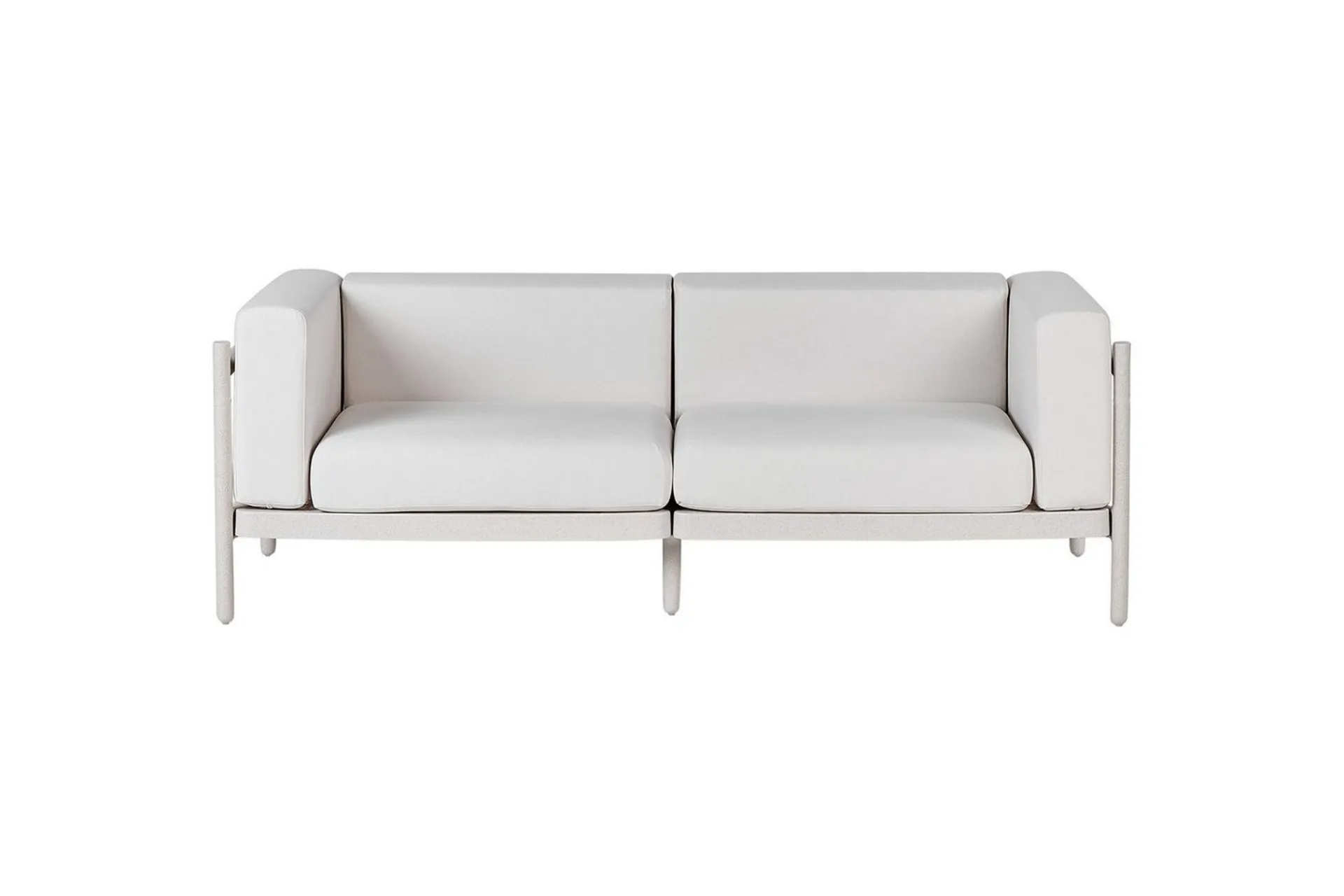 Hagebenk & Hagesofa-2-sitssoffa Beliani Ferretti Beige