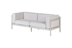 Hagebenk & Hagesofa-2-sitssoffa Beliani Ferretti Beige