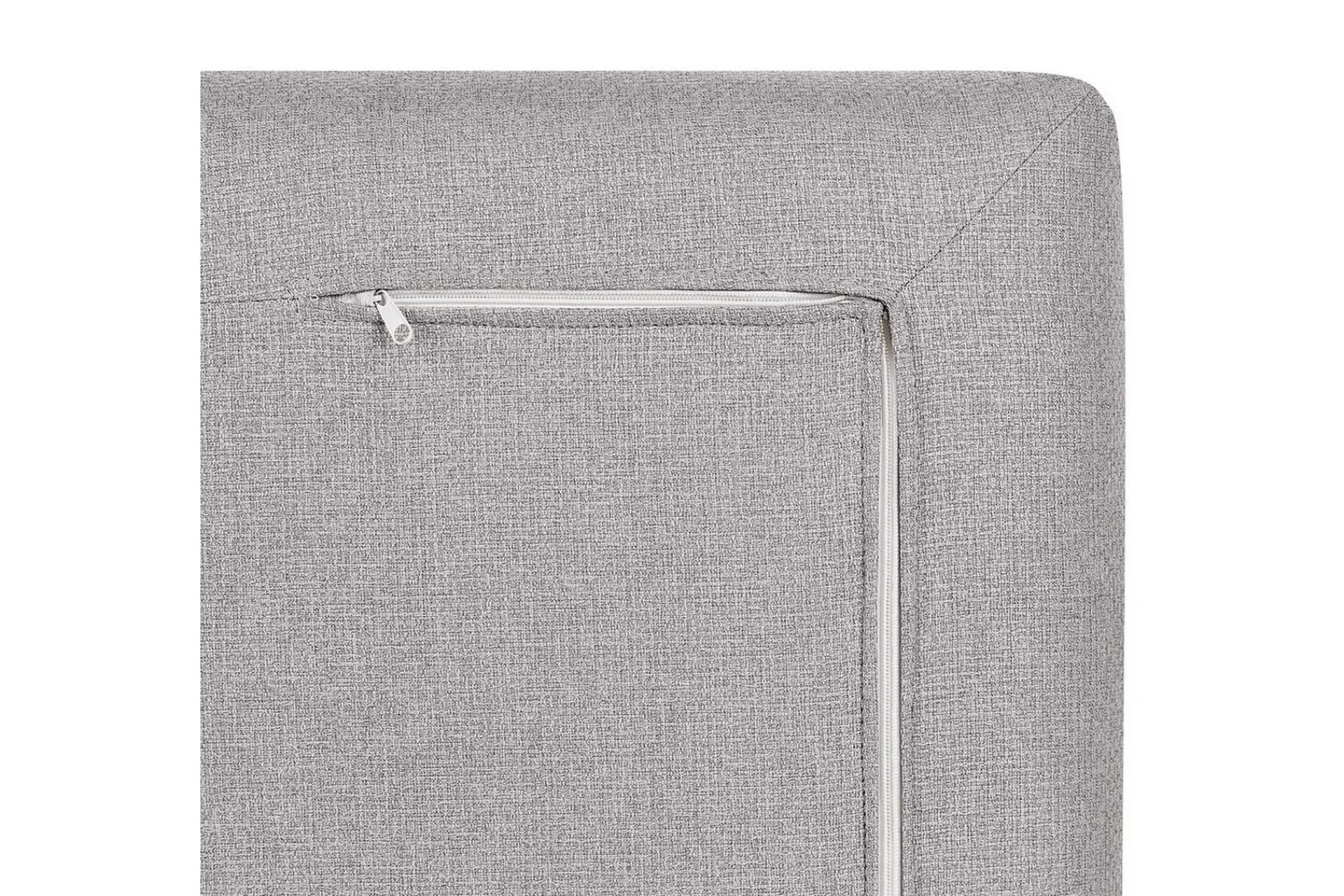 2 Seter Sofa-2-sitssoffa Beliani Heden Beige/ljust trä Grey||Light colored wood Grey,Lysfarget tre