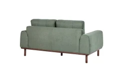 2 Seter Sofa-2-sitssoffa Beliani Laurila Beige, mörkt trä Green||Dark colored wood Grønn,Mørkfarget tre
