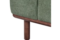 2 Seter Sofa-2-sitssoffa Beliani Laurila Beige, mörkt trä Green||Dark colored wood Grønn,Mørkfarget tre