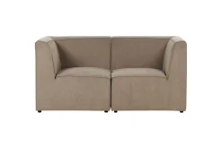 U-Sofa-2-sitssoffa Beliani Lemvig Beige Taupe