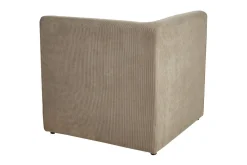 U-Sofa-2-sitssoffa Beliani Lemvig Beige Taupe