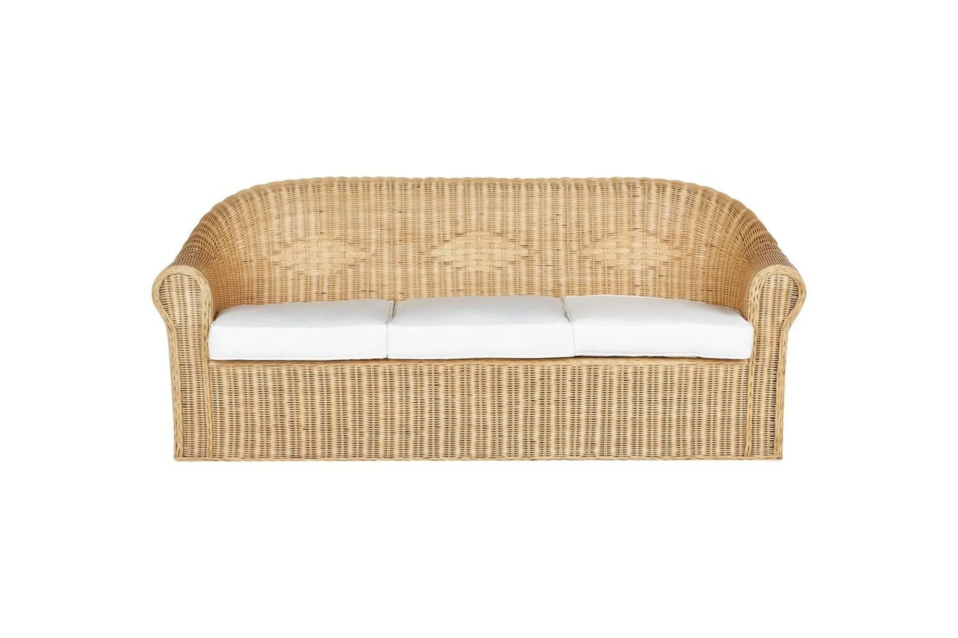 Lounge Sofa|Lounge Sofa-3-sitssoffa Beliani Livadeia Natural||White Natural,Hvit