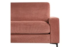 Sofa Med Sjeselong-3-sitssoffa Beliani Maloy Högervänd Left-faced Rød