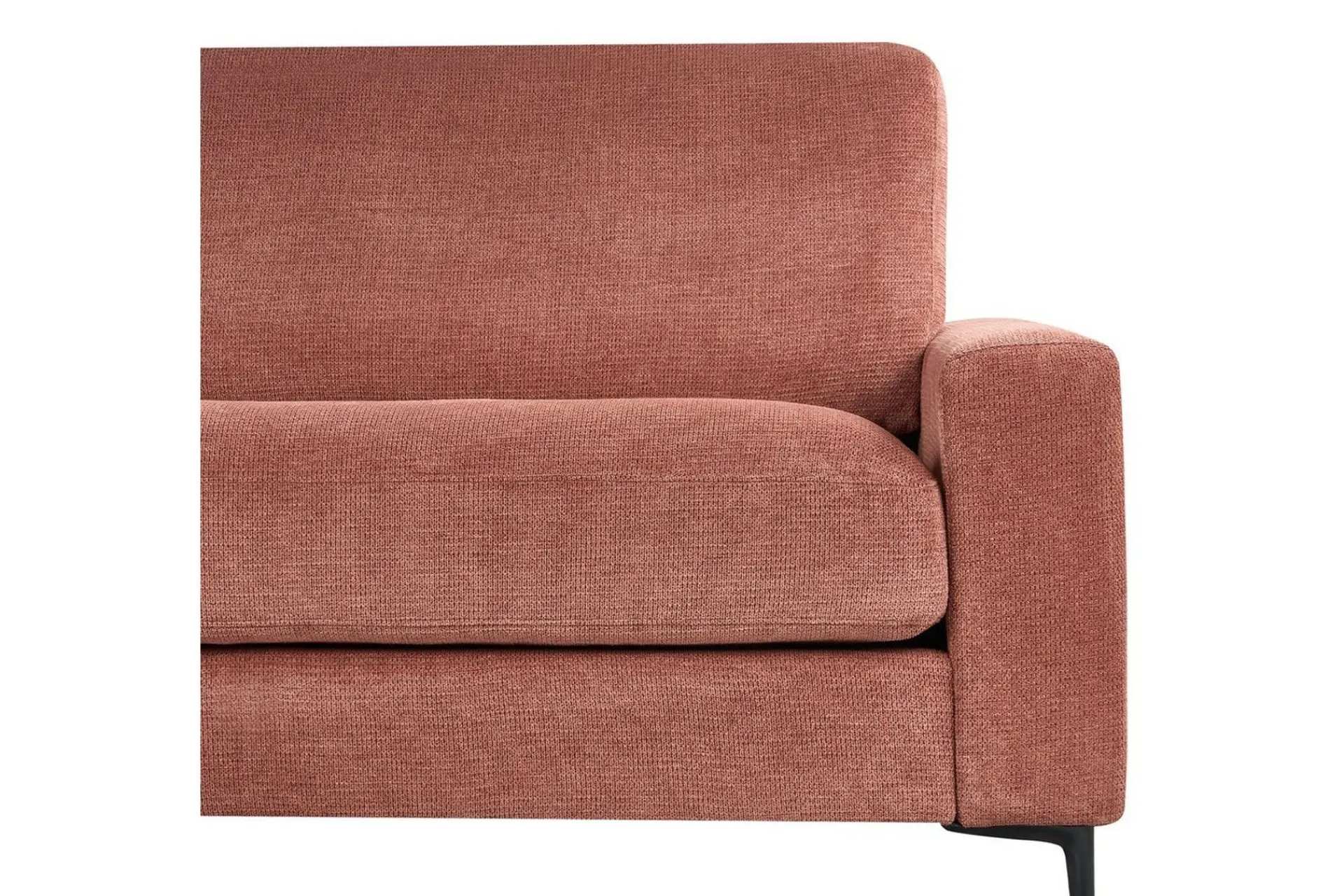 Sofa Med Sjeselong-3-sitssoffa Beliani Maloy Högervänd Left-faced Rød