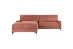 Sofa Med Sjeselong-3-sitssoffa Beliani Maloy Högervänd Left-faced Rød