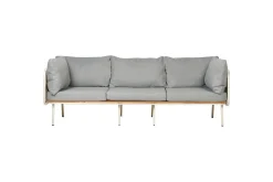 3-sitssoffa Beliani Senise Grey||White||Light wood