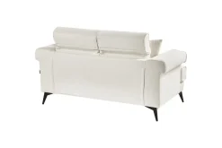 2 Seter Sofa-2-sitssoffa Beliani Skive Beige White||Black Hvit,Svart