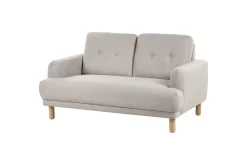 2-sitssoffa Beliani Tuve Beige, ljust trä, Bouclé Beige||Light colored wood VALUE_MISSING_2