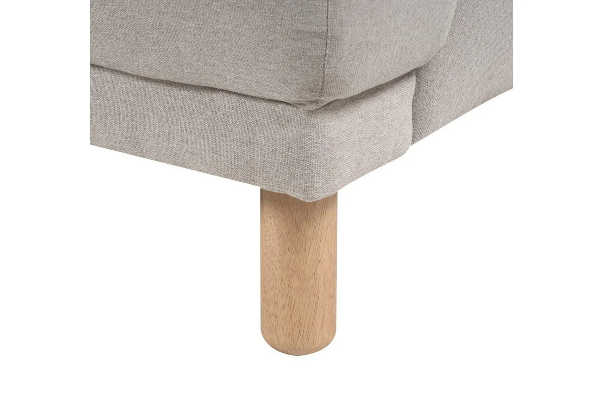 2-sitssoffa Beliani Tuve Beige, ljust trä, Bouclé Beige||Light colored wood VALUE_MISSING_2