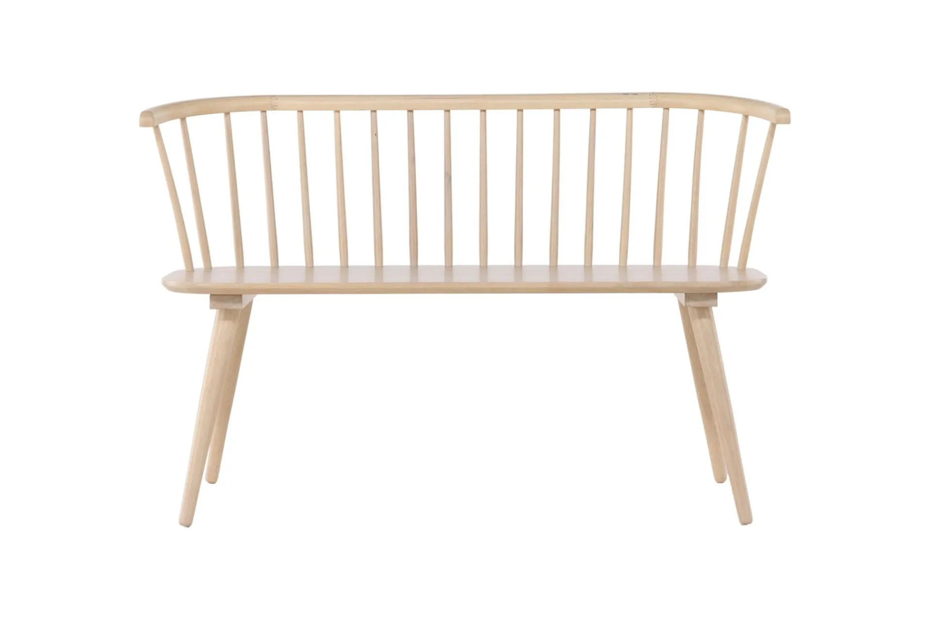 Venture Home Sittebenk med ryggstøtte Bobby sittebenk 120 cm Hvitvasket