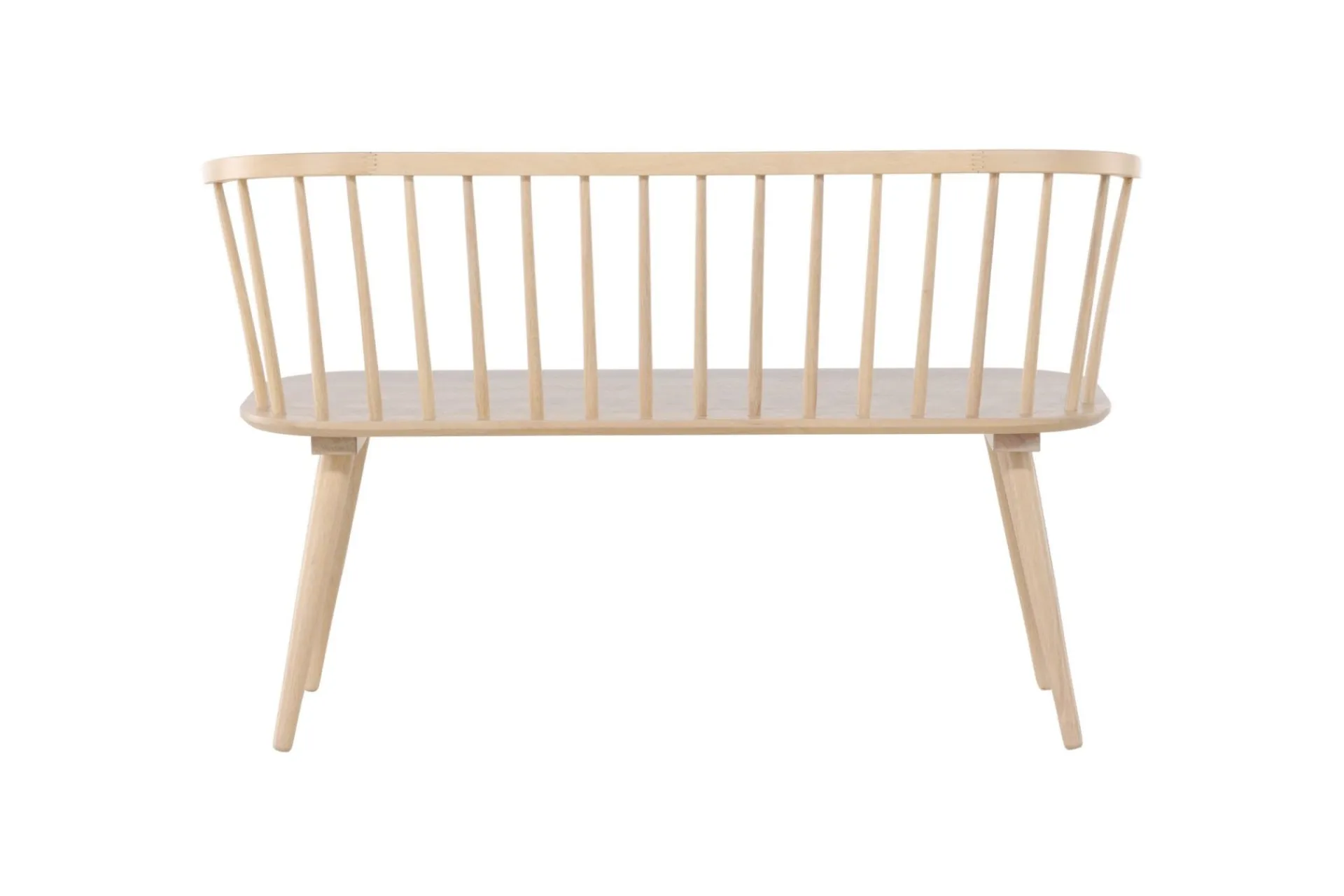 Venture Home Sittebenk med ryggstøtte Bobby sittebenk 120 cm Hvitvasket