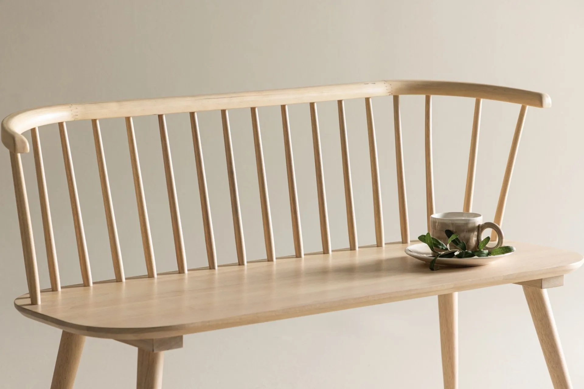 Venture Home Sittebenk med ryggstøtte Bobby sittebenk 120 cm Hvitvasket