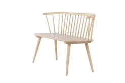 Venture Home Sittebenk med ryggstøtte Bobby sittebenk 120 cm Hvitvasket
