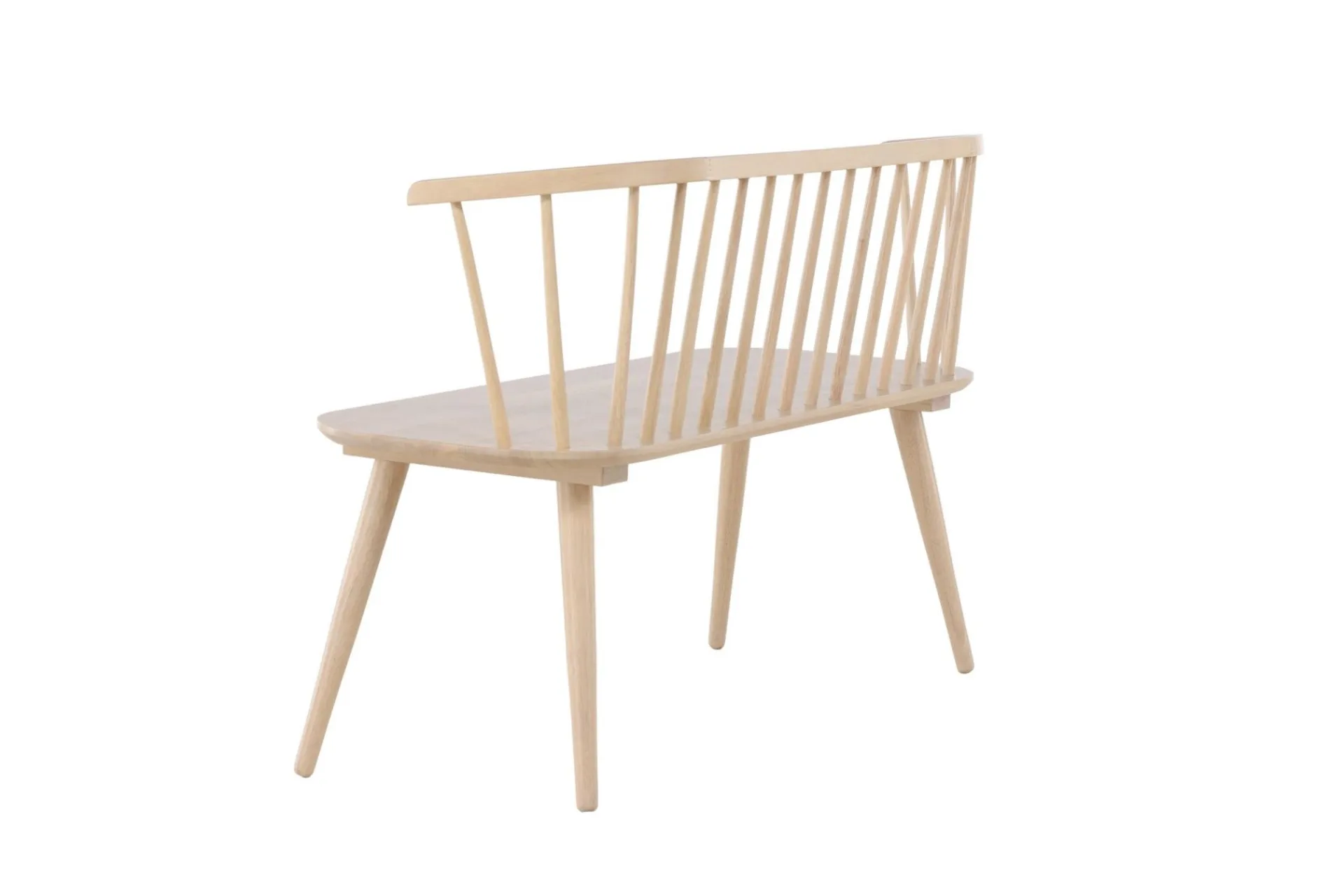 Venture Home Sittebenk med ryggstøtte Bobby sittebenk 120 cm Hvitvasket