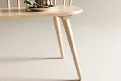 Venture Home Sittebenk med ryggstøtte Bobby sittebenk 120 cm Hvitvasket