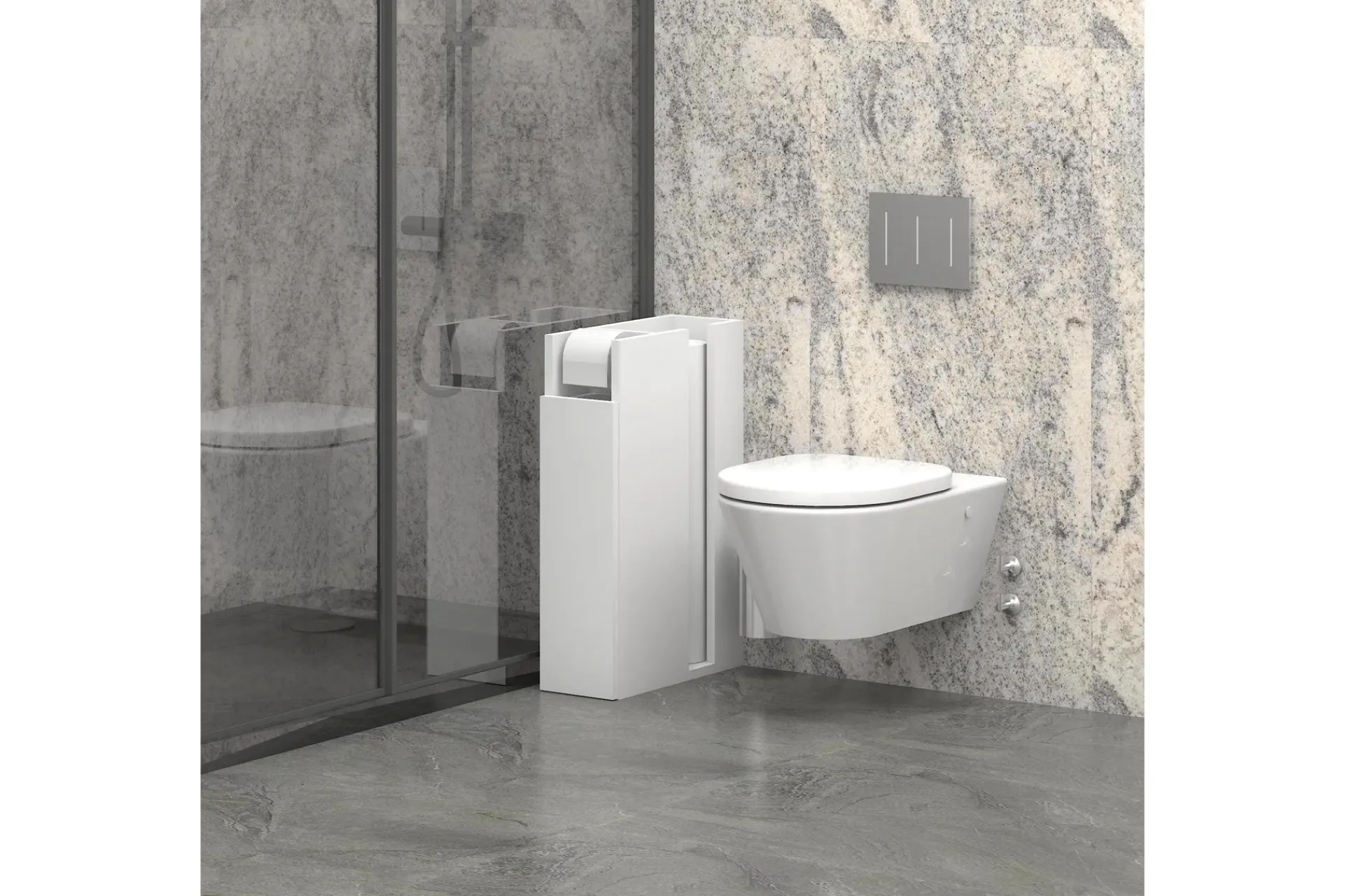 Siurana Baderomsoppbevaring 42x66 cm 3 Hyller