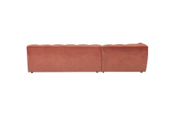 WOOOD Hjørnesofa-Sjeselong Allure Rødmende rosa