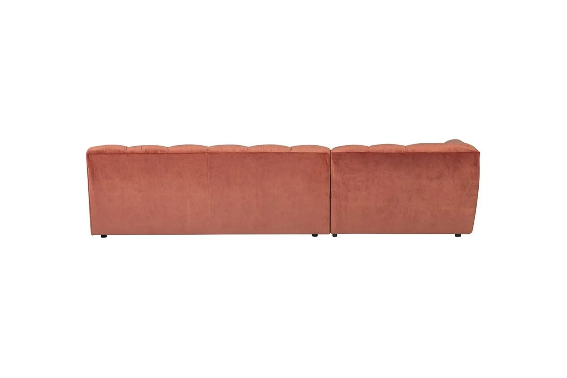 WOOOD Hjørnesofa-Sjeselong Allure Rødmende rosa