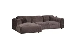 WOOOD Sofa Med Sjeselong-Sjeselong Cloud Brun