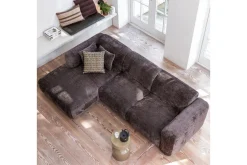 WOOOD Sofa Med Sjeselong-Sjeselong Cloud Brun