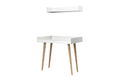Skaberg Skrivebord 90 cm med Oppbevaring Vegghylle