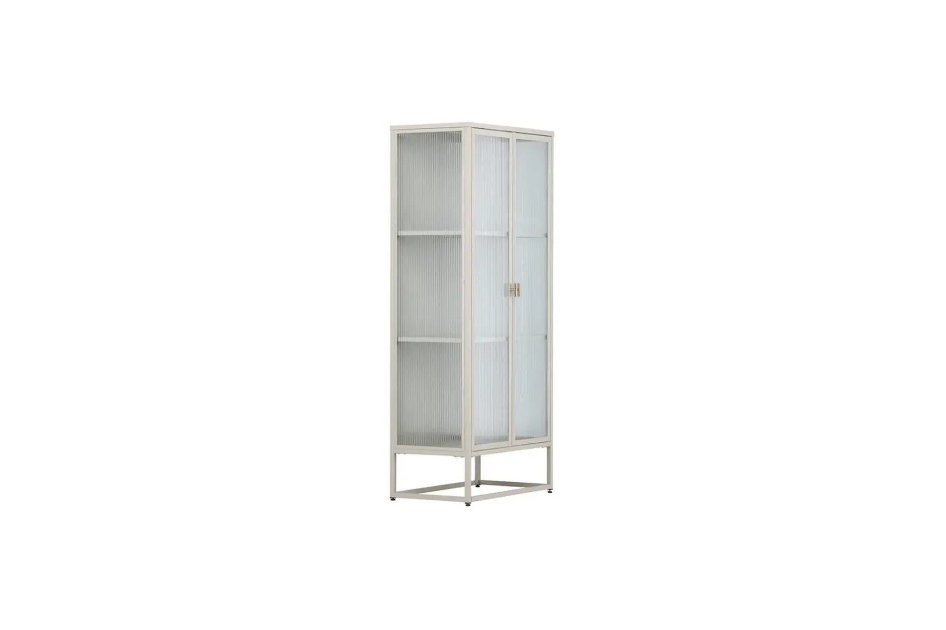 Venture Home Vitrineskap|Skap-Skap Garis Beige