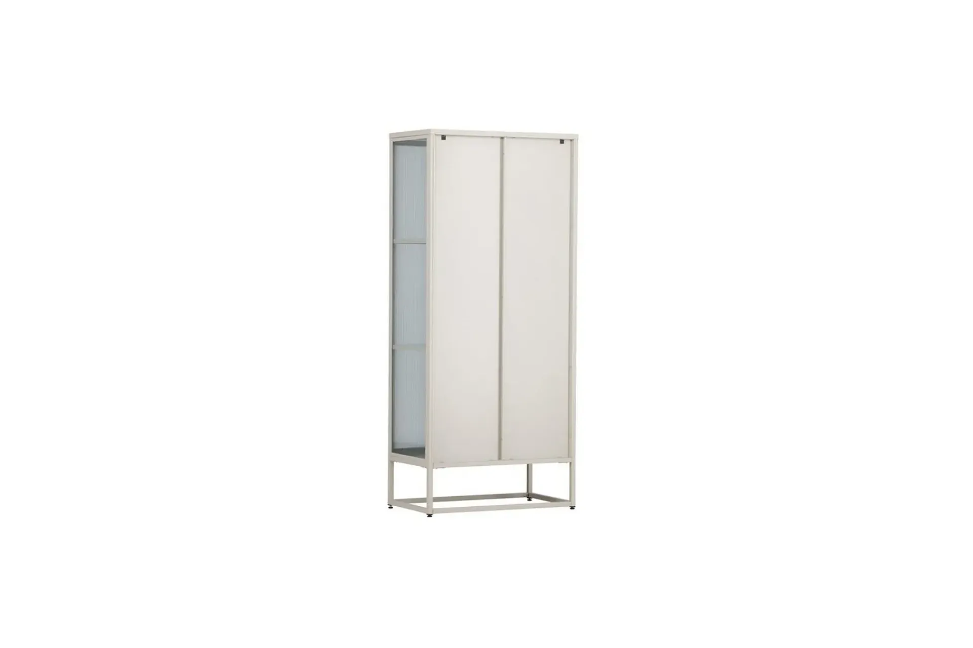 Venture Home Vitrineskap|Skap-Skap Garis Beige