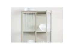 Venture Home Vitrineskap|Skap-Skap Garis Beige