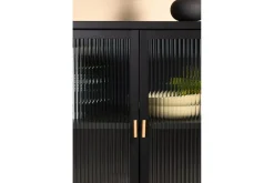 Venture Home Vitrineskap|Skap-Skap Garis Lav Svart