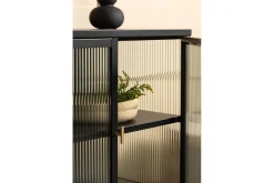 Venture Home Vitrineskap|Skap-Skap Garis Lav Svart