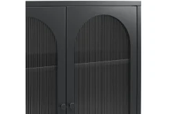 Loft24 Vitrineskap|Skap-Skap Luna 80x40x102 cm, Svart