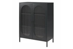 Loft24 Vitrineskap|Skap-Skap Luna 80x40x102 cm, Svart