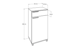 Skap 50x100 cm