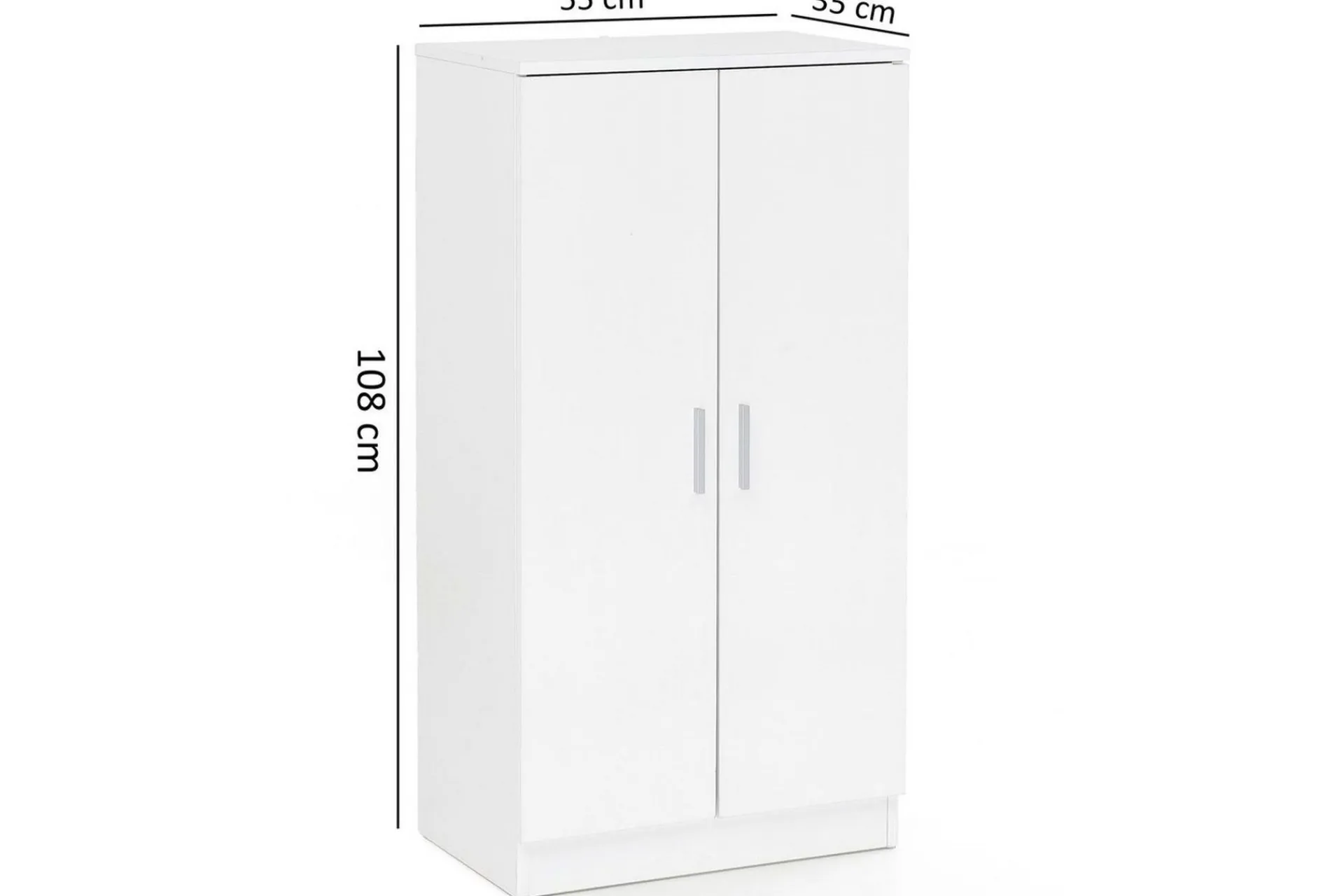 Wohnling Gangoppbevaring-Skoskap Foliert sponplate 7 rom Gangmøbler Hvit,Grey