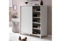 Wohnling Skoskap melaminbelagt MDF, skyvedører, for 20 par
