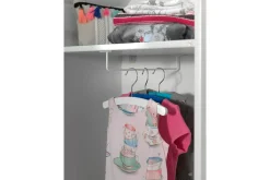 Hylle Barnerom|Oppbevaring Barnerom-Skåp Vipack Casami 5-delar med 4 Dörrar Vipack Grey, Pink, Mint Green, White Grey,Lyserød,Mintgrønn,Hvit